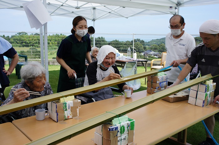 そうめん流し2020.07
